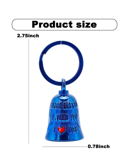 Campana de Motocicleta CYZBTBl 3D Azul - Accesorio de Seguridad