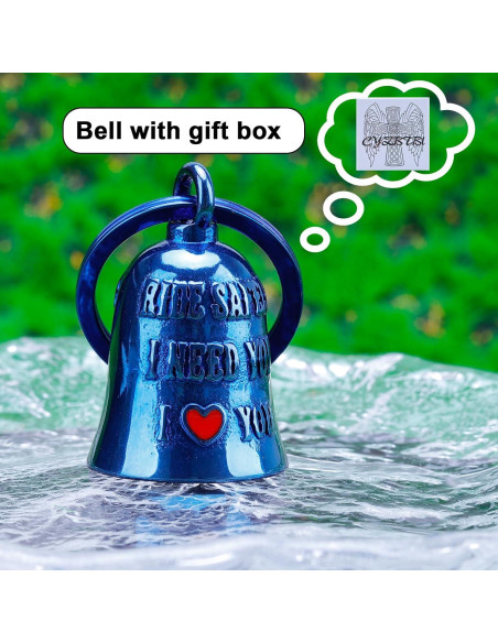 Campana de Motocicleta CYZBTBl 3D Azul - Accesorio de Seguridad