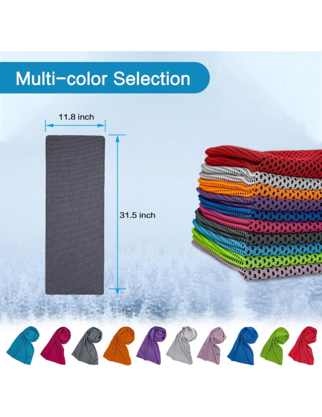20 Toallas Enfriadoras WERBME Microfibra Multi-Deporte
