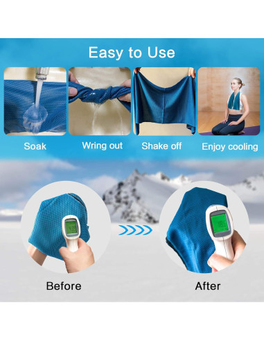 20 Toallas Enfriadoras WERBME Microfibra Multi-Deporte