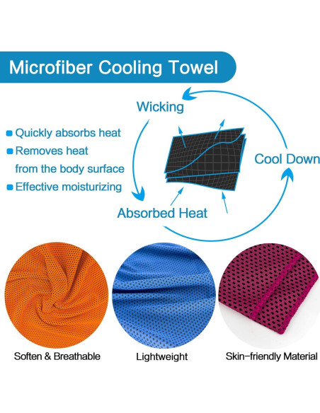 20 Toallas Enfriadoras WERBME Microfibra Multi-Deporte