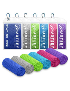 Toallas Enfriadoras Deportivas Haoteey 6 PCS 101.6x30.48 cm
