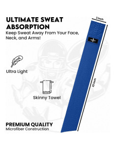 Toalla de Fútbol Streamer Exxact Azul Real Ultra Ligera 55.88 cm 2