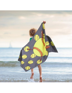 Yahenda 2 Toallas de Playa Microfibra Softbol 140x70 cm 2