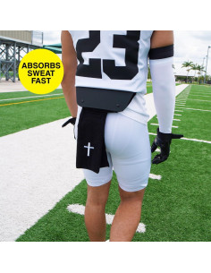 Toalla de Fútbol SLEEFS 100% Algodón Cruz de Fe Negra 36.83x10.16cm 2