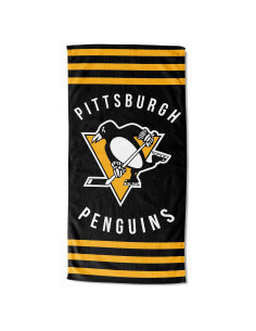 Toalla de Playa NHL Pittsburgh Penguins Northwest 76.2x152.4cm Rayas