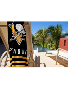 Toalla de Playa NHL Pittsburgh Penguins Northwest 76.2x152.4cm Rayas 2