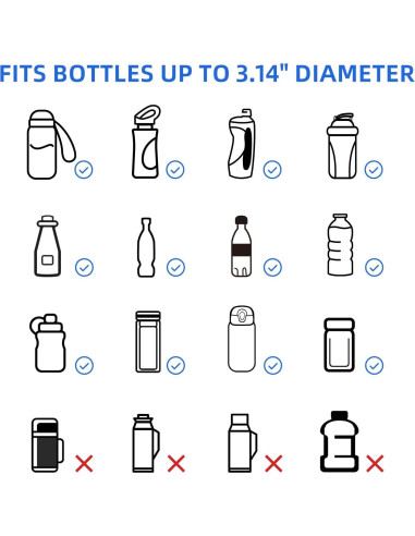 Bolsa de Cintura NOOLA para Senderismo y Ciclismo - Negro
