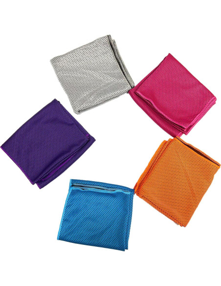 Paquete de 5 Toallas Refrigerantes Durikant 120x35cm Secado Rápido