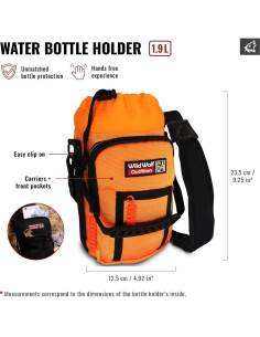 Soporte para Botellas de Agua Wild Wolf Outfitters 1.89L Naranja 2