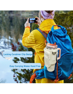 Portabotellas de Agua WuikerDuo Beige 1.18L con Bolsillo 2