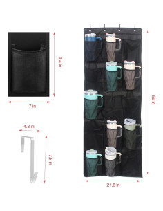 Organizador de Almacenamiento de Tazas UXIETIN - 15 Bolsillos 2