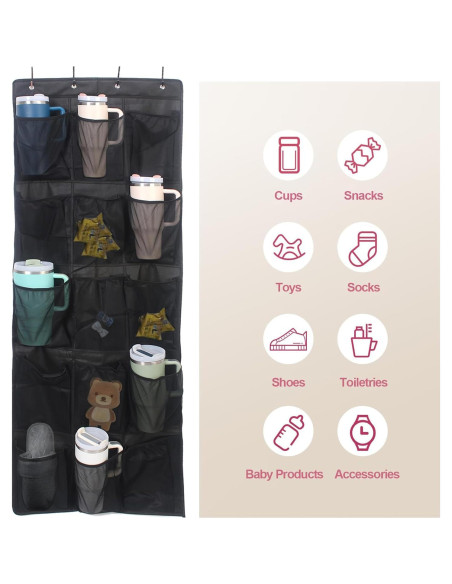 Organizador de Almacenamiento de Tazas UXIETIN - 15 Bolsillos