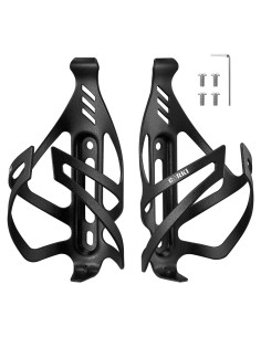 Soporte para Botella de Agua Corki Cycles Aluminio Negro 2 Paquete