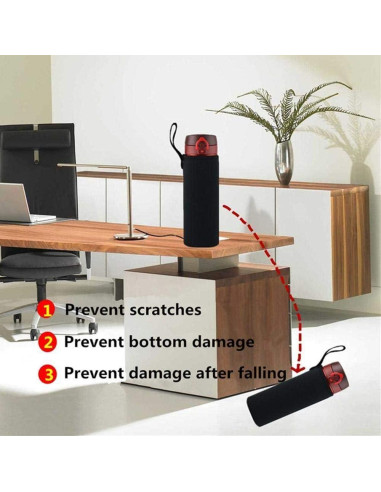 Bolsa Portabotellas de Agua 750ml Neopreno Candygirlft Negra