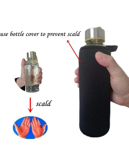 Bolsa Portabotellas de Agua 750ml Neopreno Candygirlft Negra