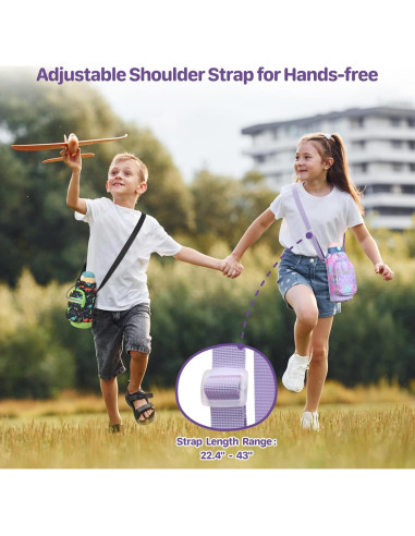 Soporte para Botellas de Agua BrainyBees Niñas Púrpura 20.32cm