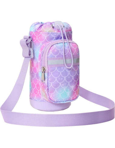 Soporte para Botellas de Agua BrainyBees Niñas Púrpura 20.32cm