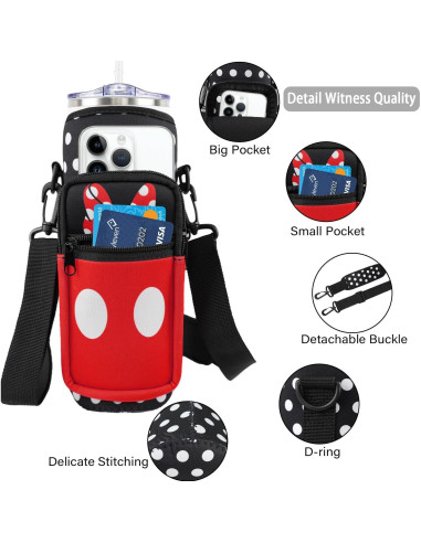 Bolsa Portabotellas de Agua Neopreno Unyopsa 25-32oz Ajustable