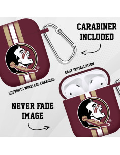 Funda HD Florida State Seminoles para AirPods Gen 1 y 2 - Rayas 2
