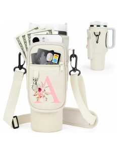 Soporte de Botella de Agua Sernaxi 40 oz Neopreno Crema