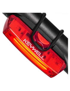 Luz Trasera LED Recargable USB KEYWELL 100 Lúmenes Rojo