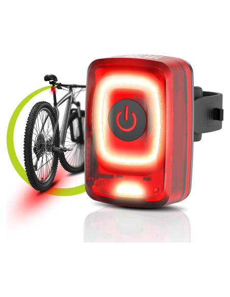 Luz Trasera de Bicicleta VELMIA 360 Recargable Rojo