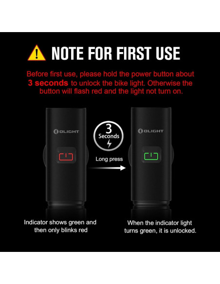 Juego de Luces para Bicicleta OLIGHT RN 400 y SEEMEE 30 C