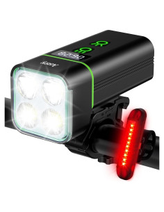 Juego de luces para bicicleta AOZOY QB401 9500 lúmenes USB