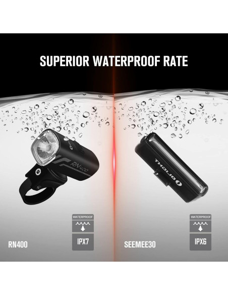 Juego de Luces para Bicicleta OLIGHT RN 400 y SEEMEE 30 C
