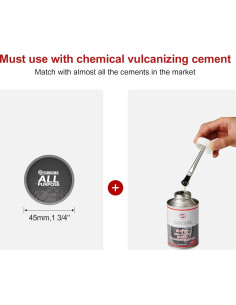 Parches de Reparación de Neumáticos SUNSOUL 45mm - 100 Pcs 2