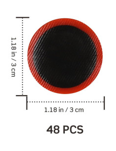 Kit de Parche de Goma VOSAREA 48 Piezas 30mm para Bicicleta 2