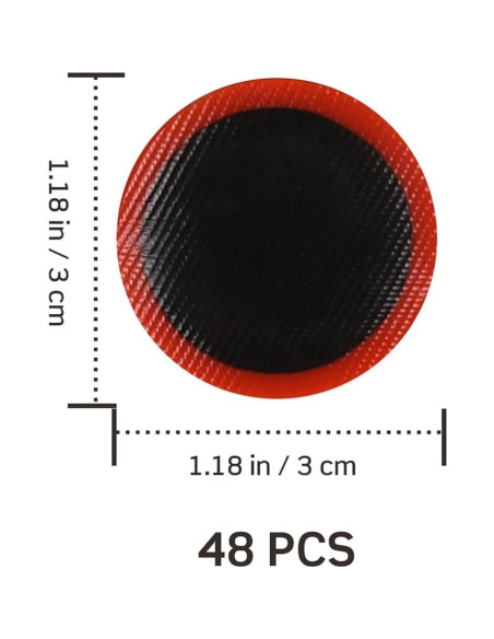 Kit de Parche de Goma VOSAREA 48 Piezas 30mm para Bicicleta