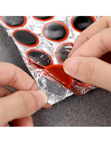 Kit de Parche de Goma VOSAREA 48 Piezas 30mm para Bicicleta