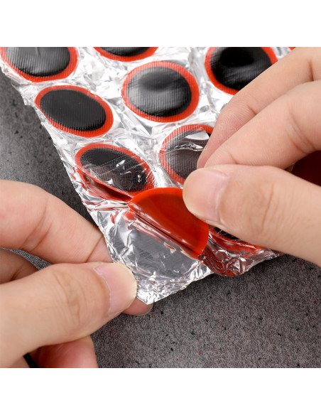 Kit de Parche de Goma VOSAREA 48 Piezas 30mm para Bicicleta