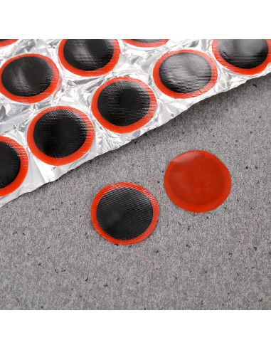 Kit de Parche de Goma VOSAREA 48 Piezas 30mm para Bicicleta