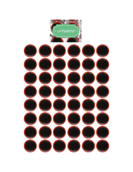 Kit de Parche de Goma VOSAREA 48 Piezas 30mm para Bicicleta