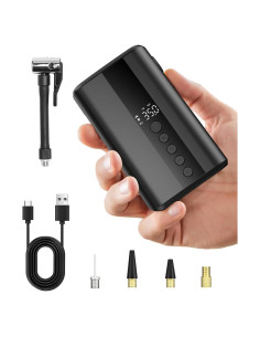 Bomba de Bicicleta Eléctrica YANTU Z5L 150PSI Portátil con Manómetro