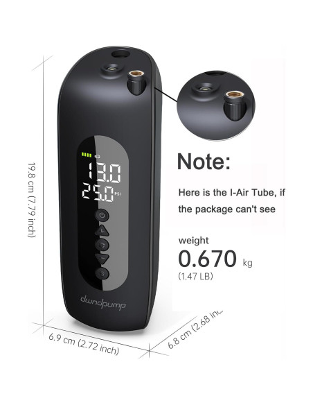 Compresor de Aire Portátil dwndpump DP2 150 PSI Batería 12V