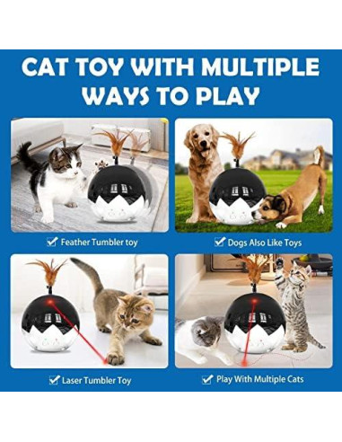 Juguete láser automático para gatos FICUSWIN 3 en 1