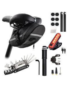 Kit de Reparación de Bicicletas AaiLucky con Mini Bomba 16 en 1