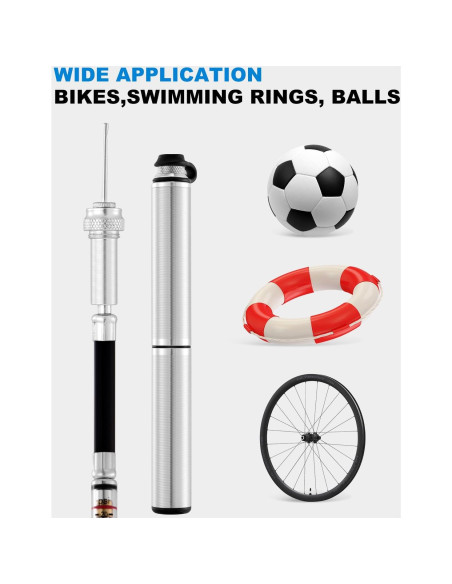 Bomba de Bicicleta Mini JULAI con Manómetro 160 PSI