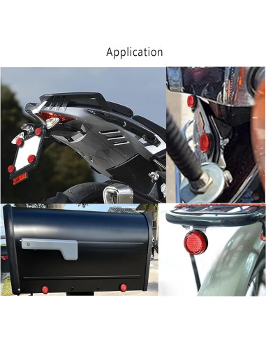 Reflectores Circulares Mini LordandLand Rojos 25mm (6 Piezas)