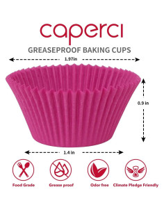 Moldes para Cupcakes Mini Caperci 350 Cuentas a Prueba de Grasa 2