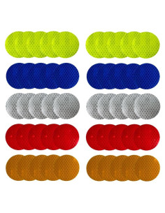 50 Calcomanías Reflectantes Fenaetimo para Seguridad Vehicular