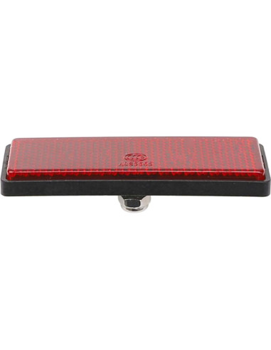 4 Reflectores Rectangulares Rrina Rojo 31.8x87.7mm para Motocicleta