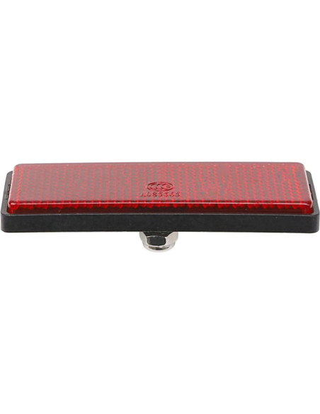 4 Reflectores Rectangulares Rrina Rojo 31.8x87.7mm para Motocicleta