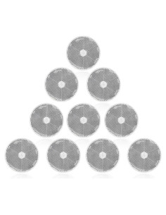 Paquete de 10 Reflectores Redondos Yinaolan E11 8.38cm Blanco