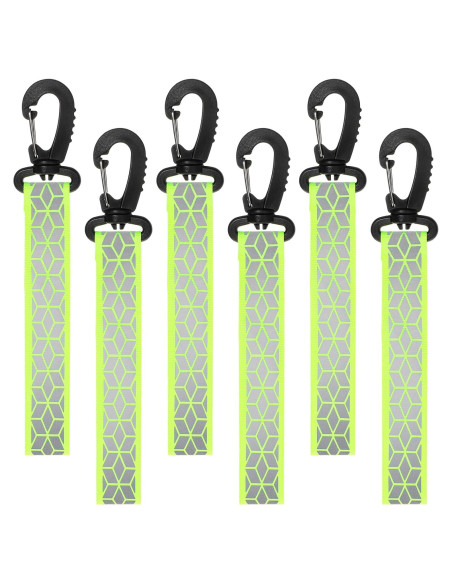 6 Correas Reflectantes Verdes InnoHHustle para Mochilas