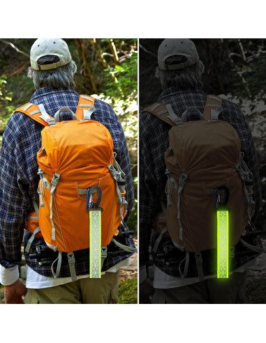 6 Correas Reflectantes Verdes InnoHHustle para Mochilas